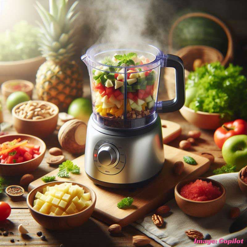 Making fruit juice with best kitchen gadgets mini food processor