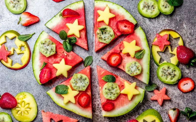 Watermelon Pizza Summer Snacks