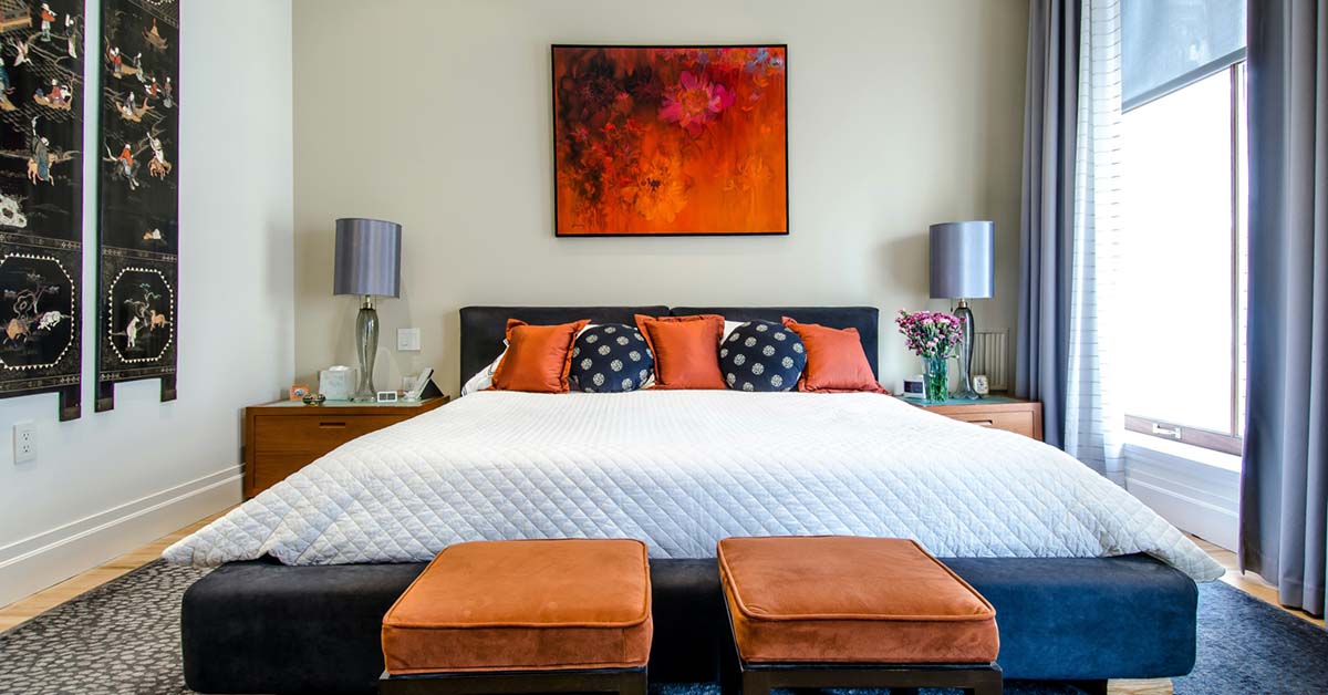 Modern bedroom decor