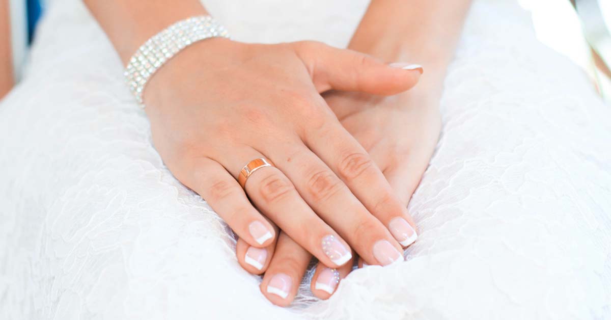 white pedicure