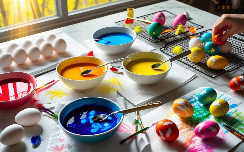 How to dye ester eggs