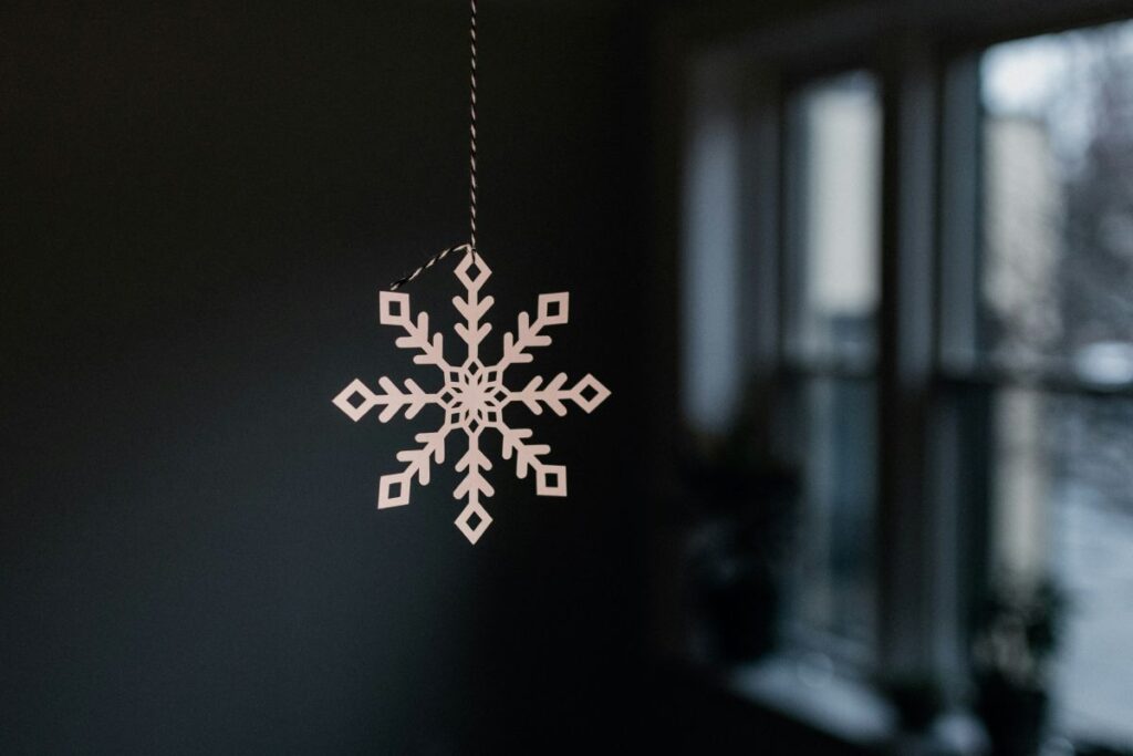 Making paper snowflakes