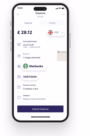 Rydoo Personal Expense Tracking App
